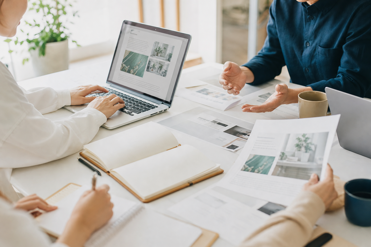御社の強みを取材し、記事を制作するチーム