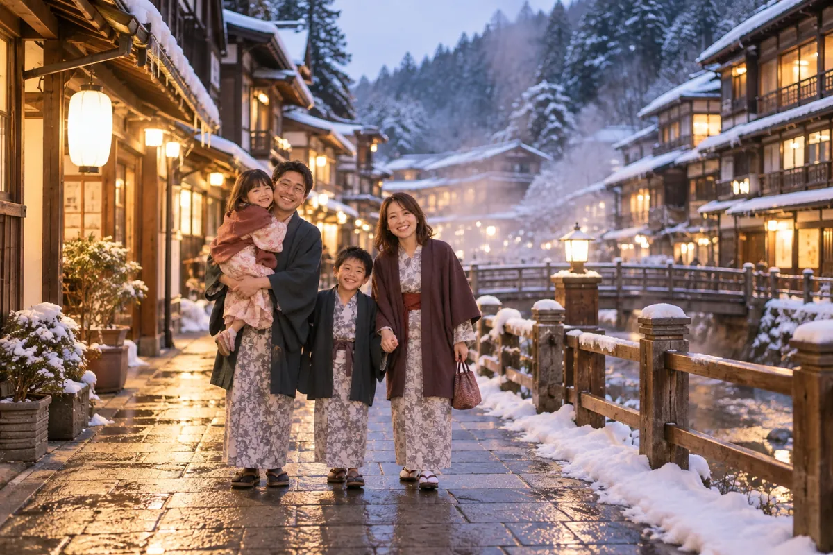 冬。年末の家族旅行