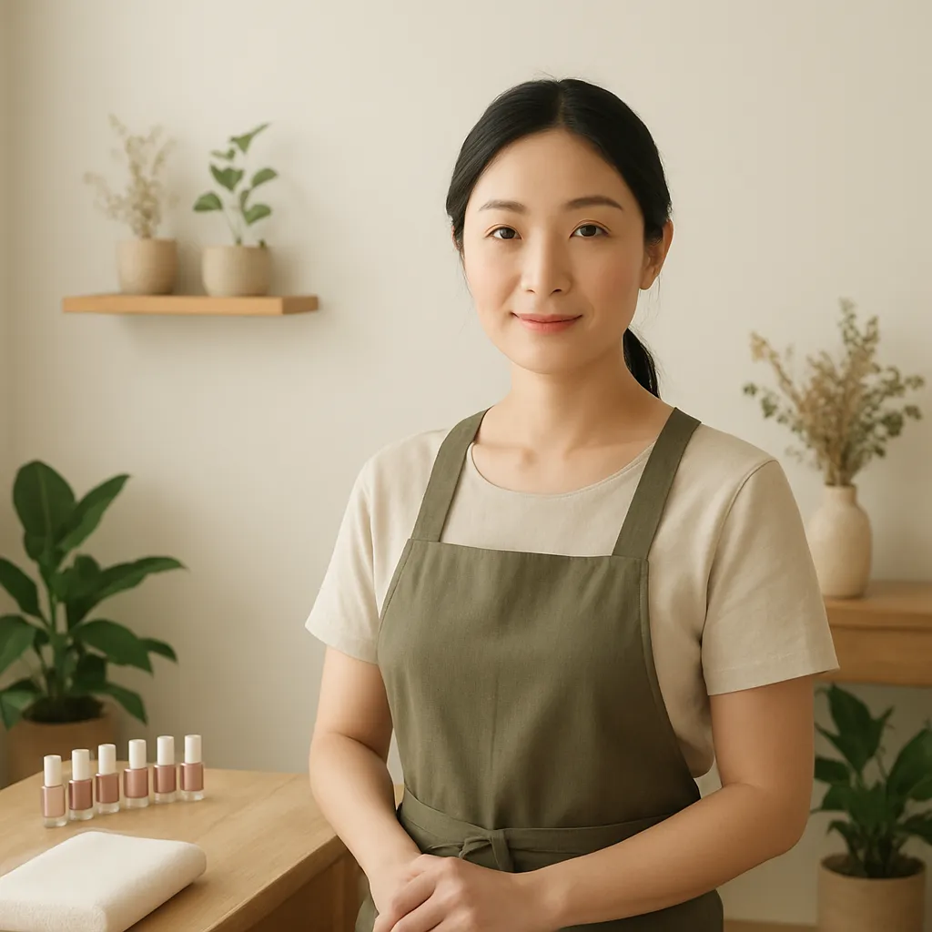 ネイリスト写真（AI生成イメージ／納品時に実物へ差し替え）