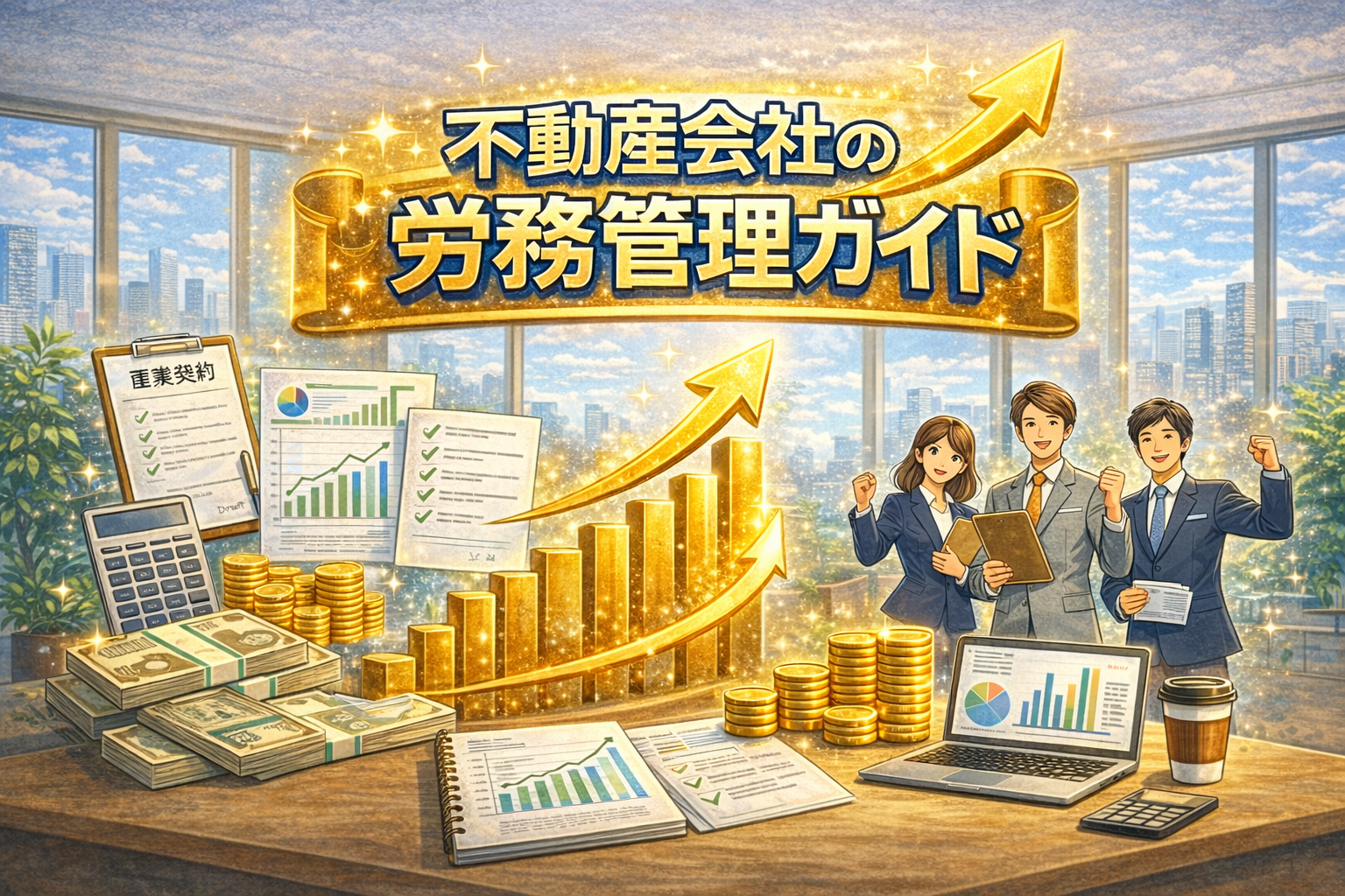 労務管理がよくできている会社が成長し続ける様子