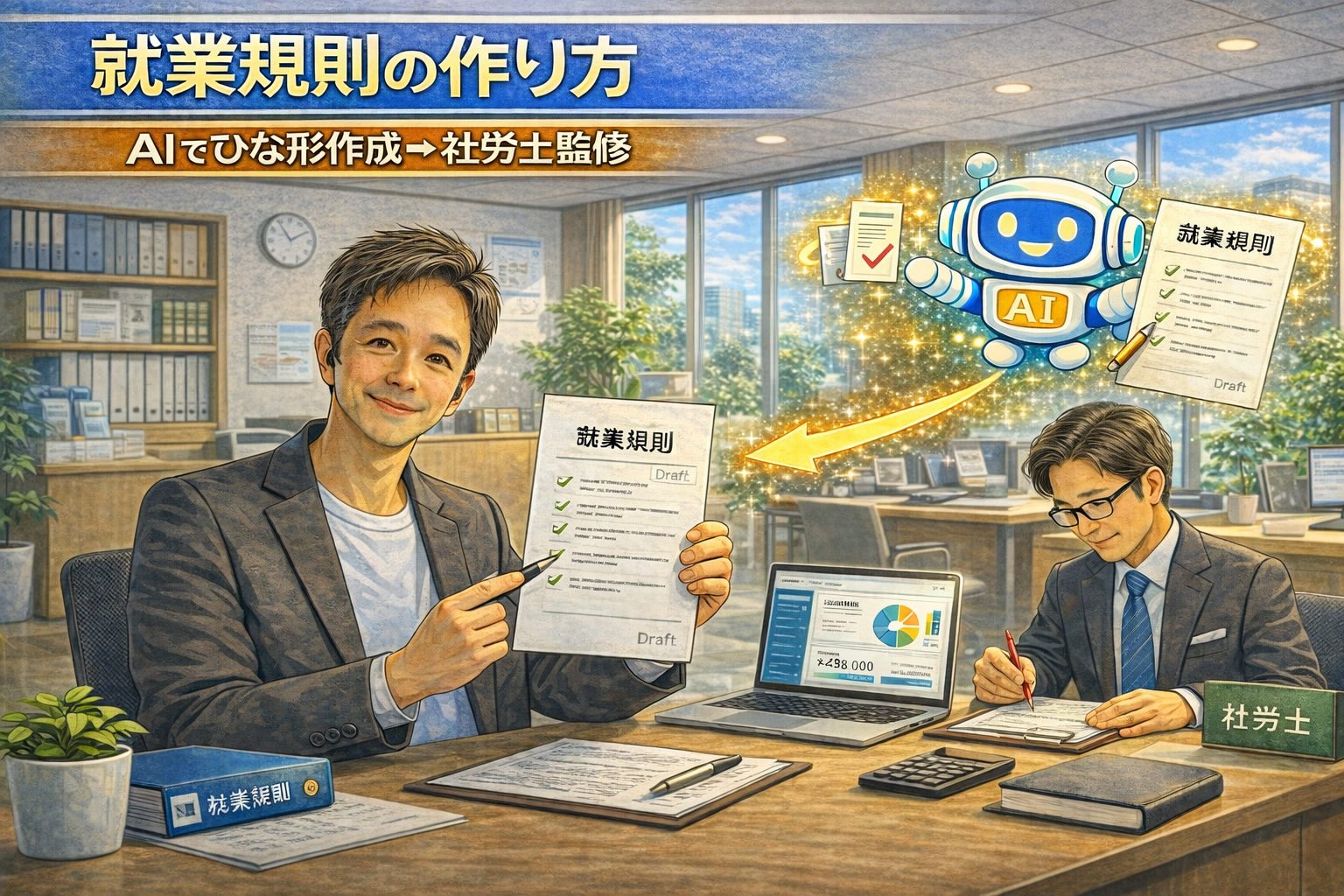 修行規則の書き方を説明している様子