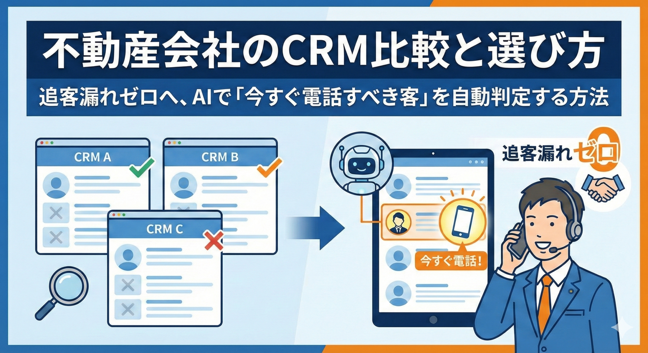 いま電話する顧客が整理できる様子