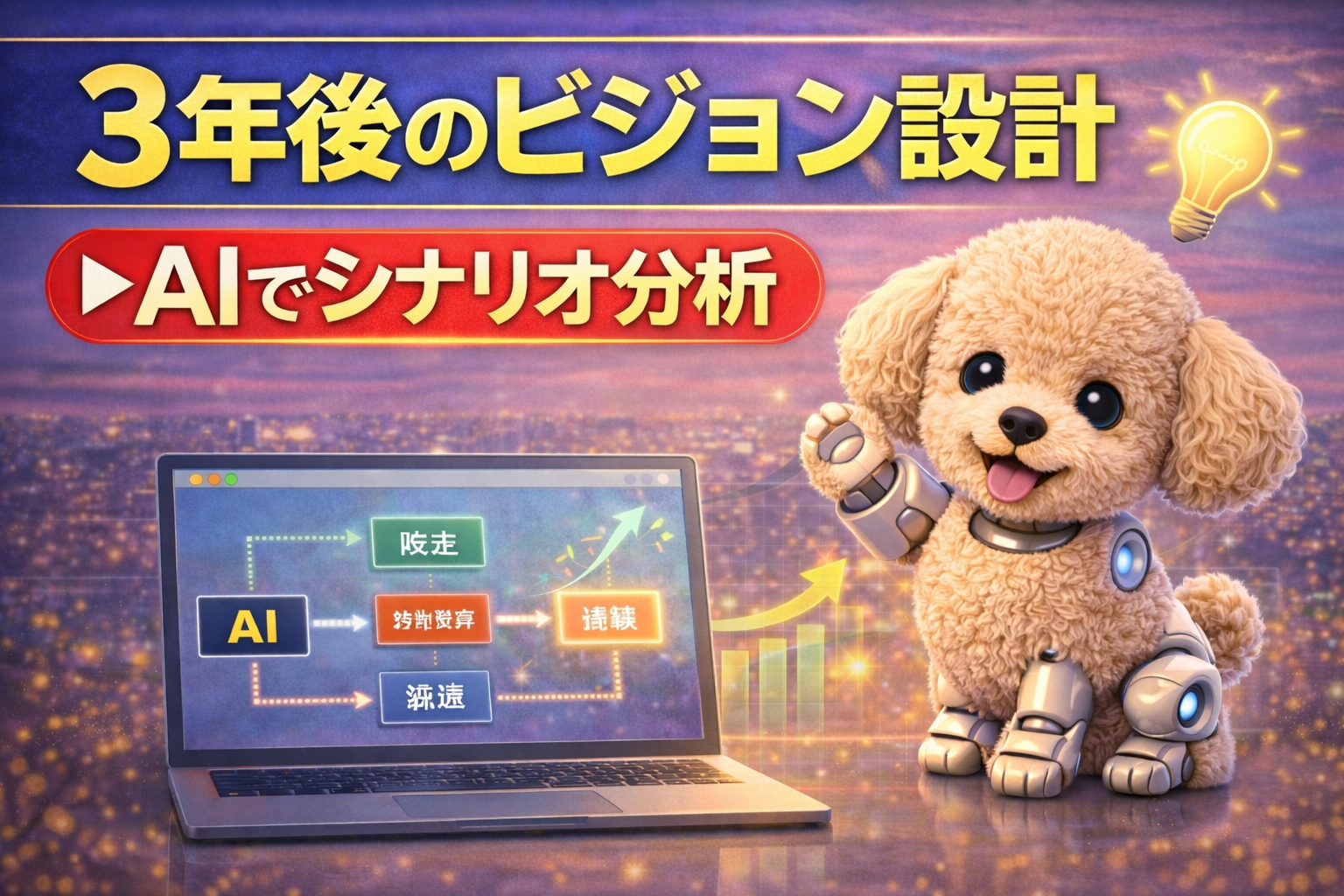 3年後のビジョン設計を解説するイメージ