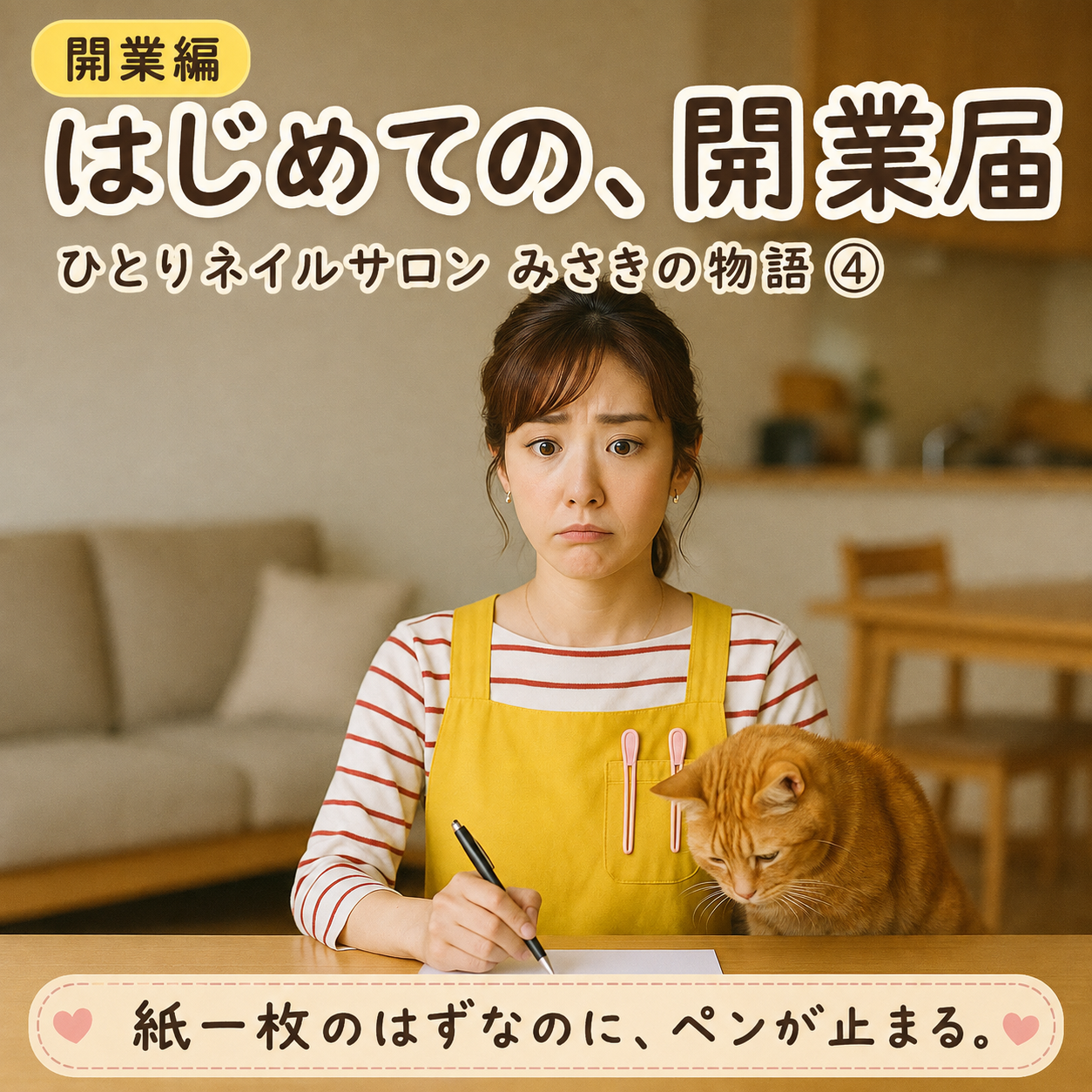 第4話 はじめての、開業届｜ひとりネイルサロン みさきの物語