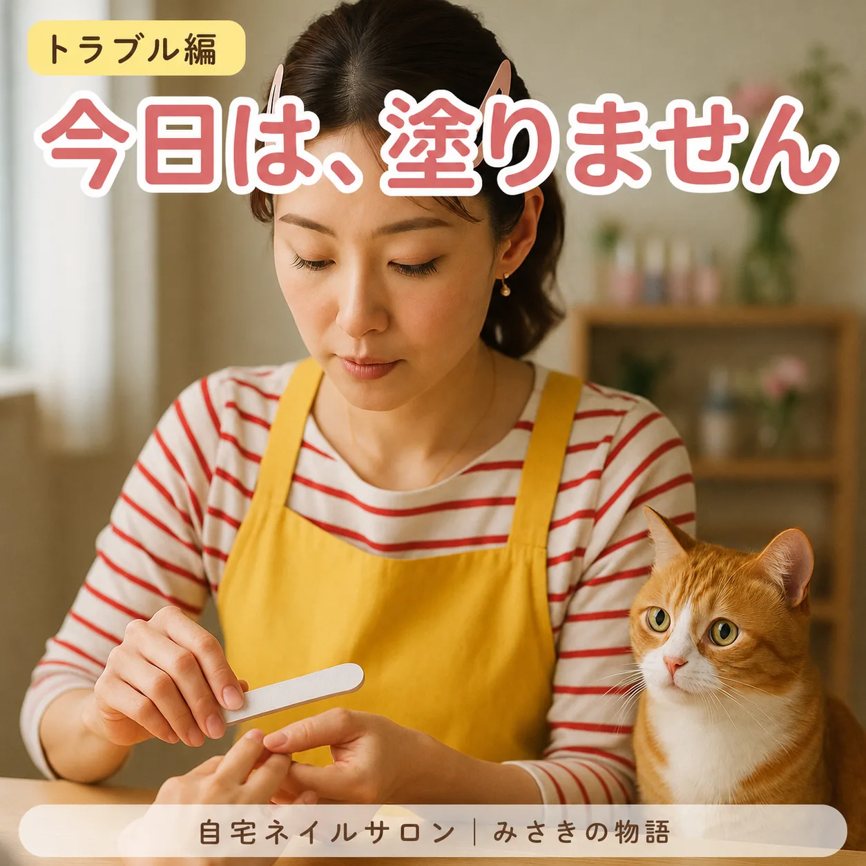 第3話 今日は、塗りません｜ひとりネイルサロン みさきの物語