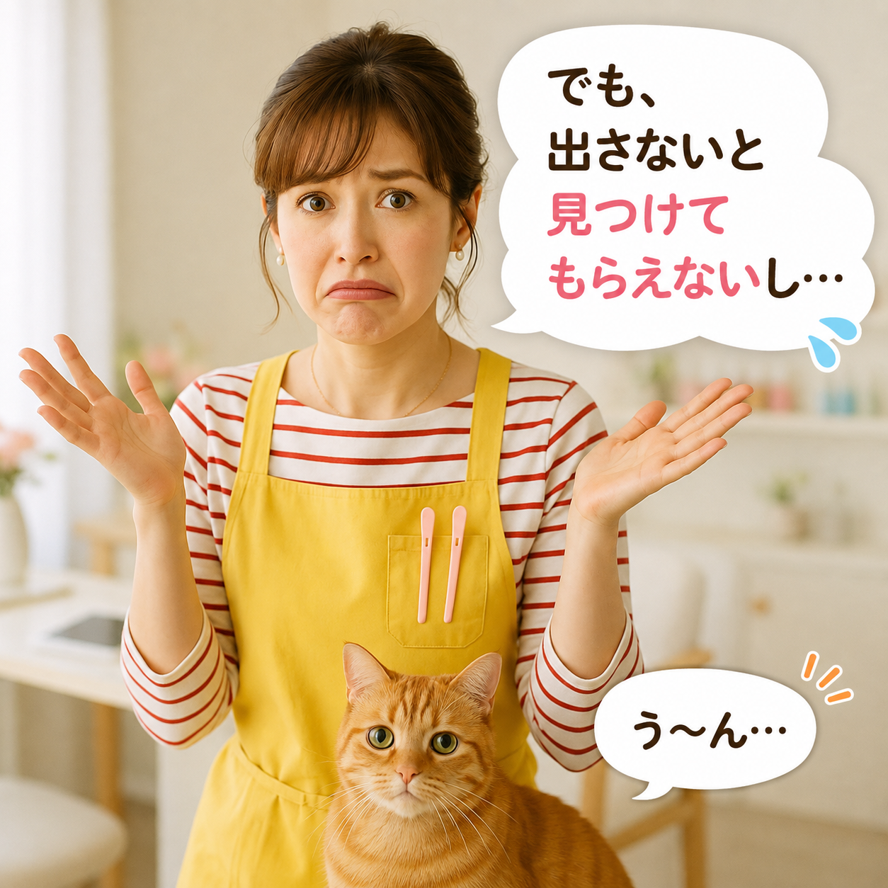 住所を出さないと見つけてもらえないのでは、と悩むみさき