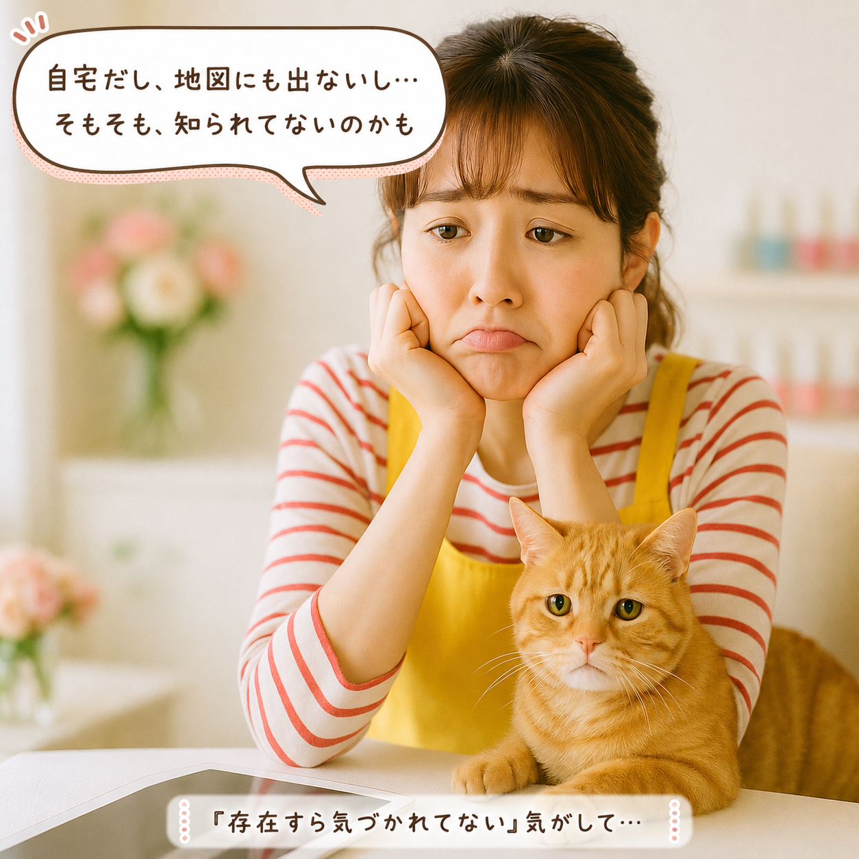 自宅サロンだと地図に出ないのでは、と不安になるみさき