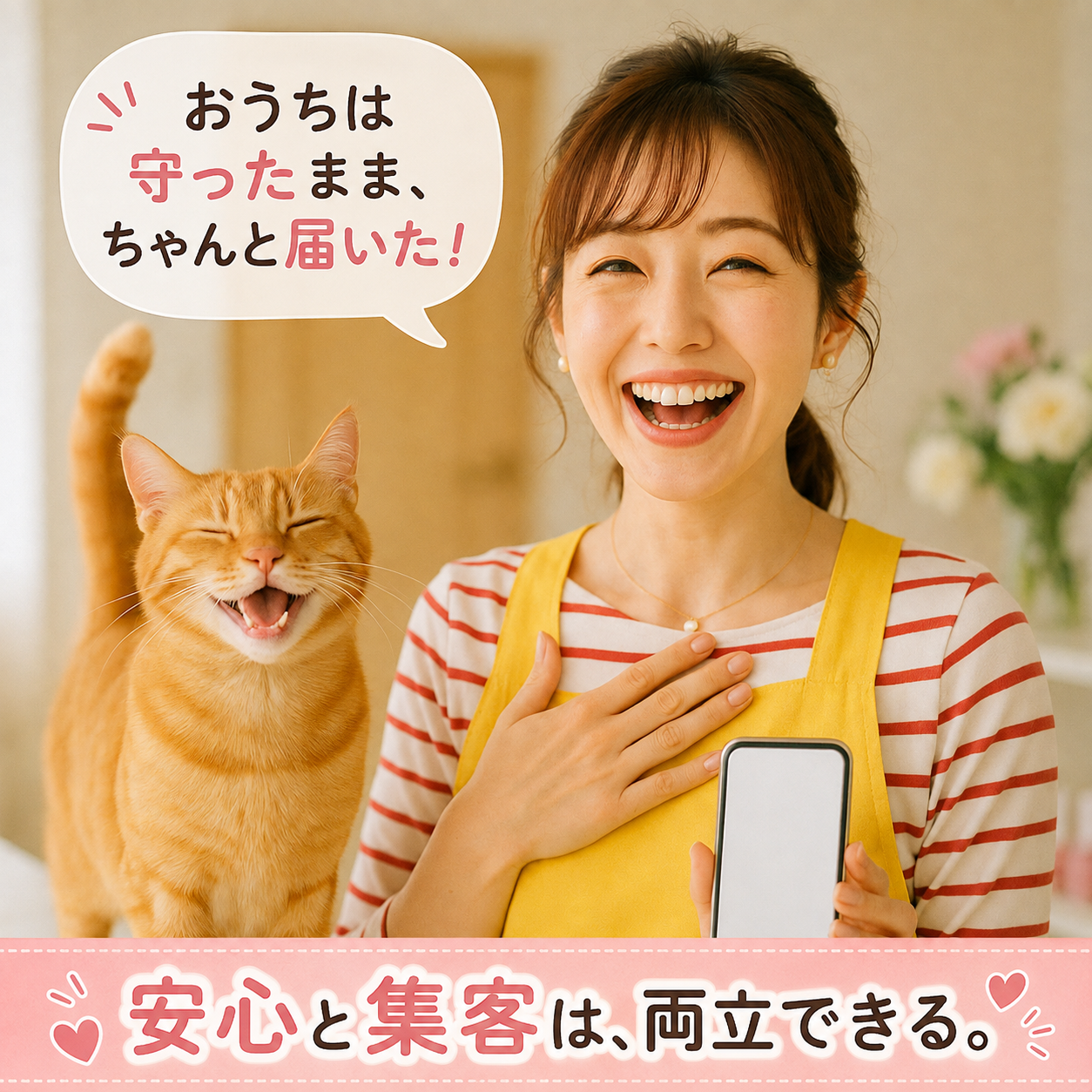 住所を守ったまま予約が入り、安心するみさきとあんず