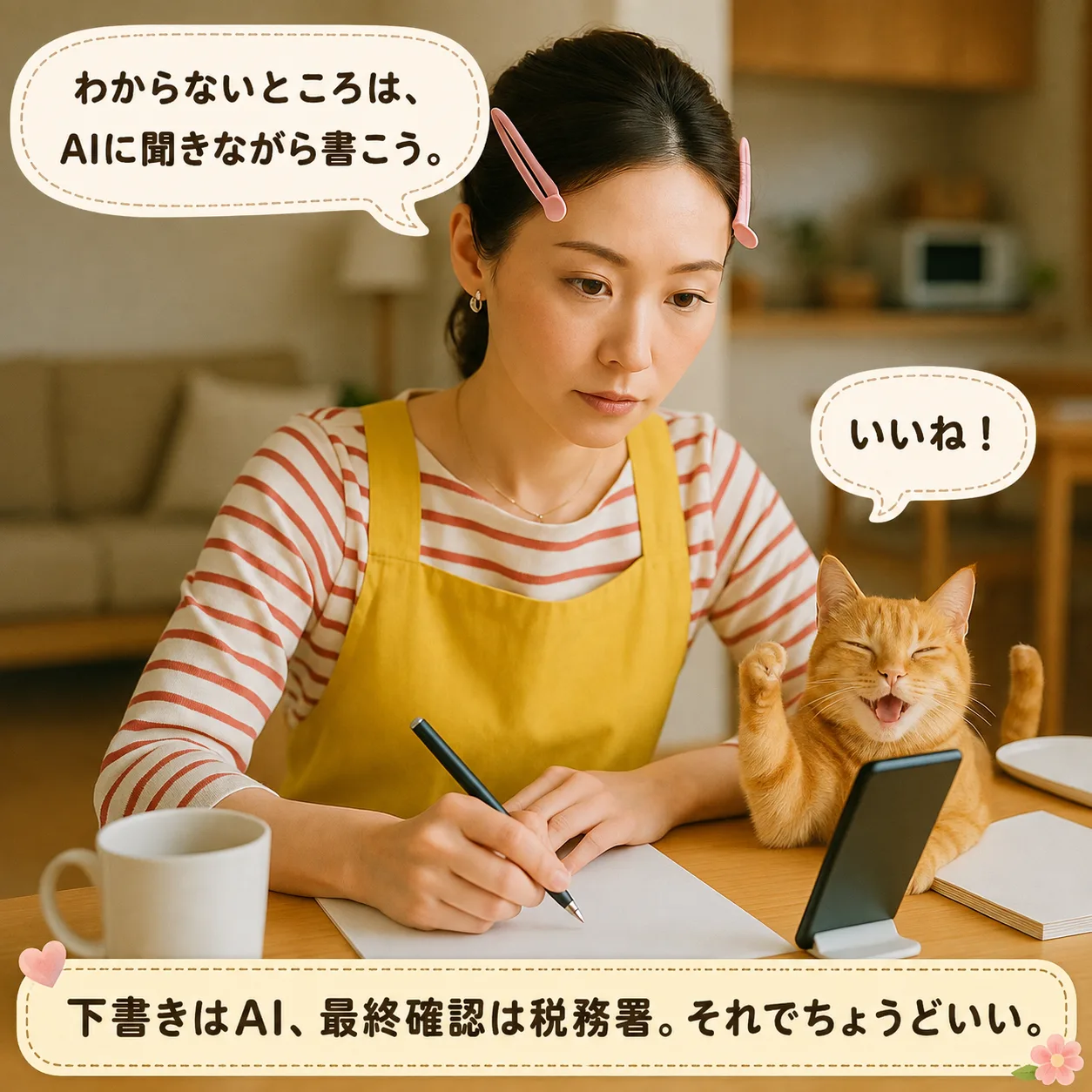 AIに聞きながら開業届を書くみさき
