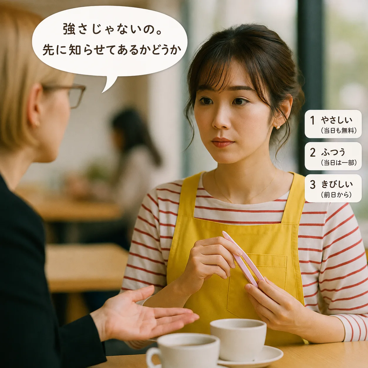 穏やかに話す涼子先輩