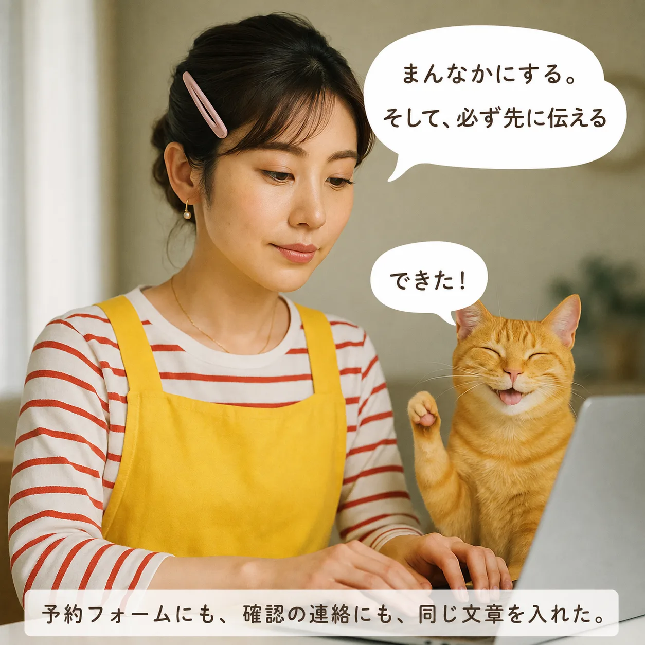 本気モードでポリシーを入力するみさき