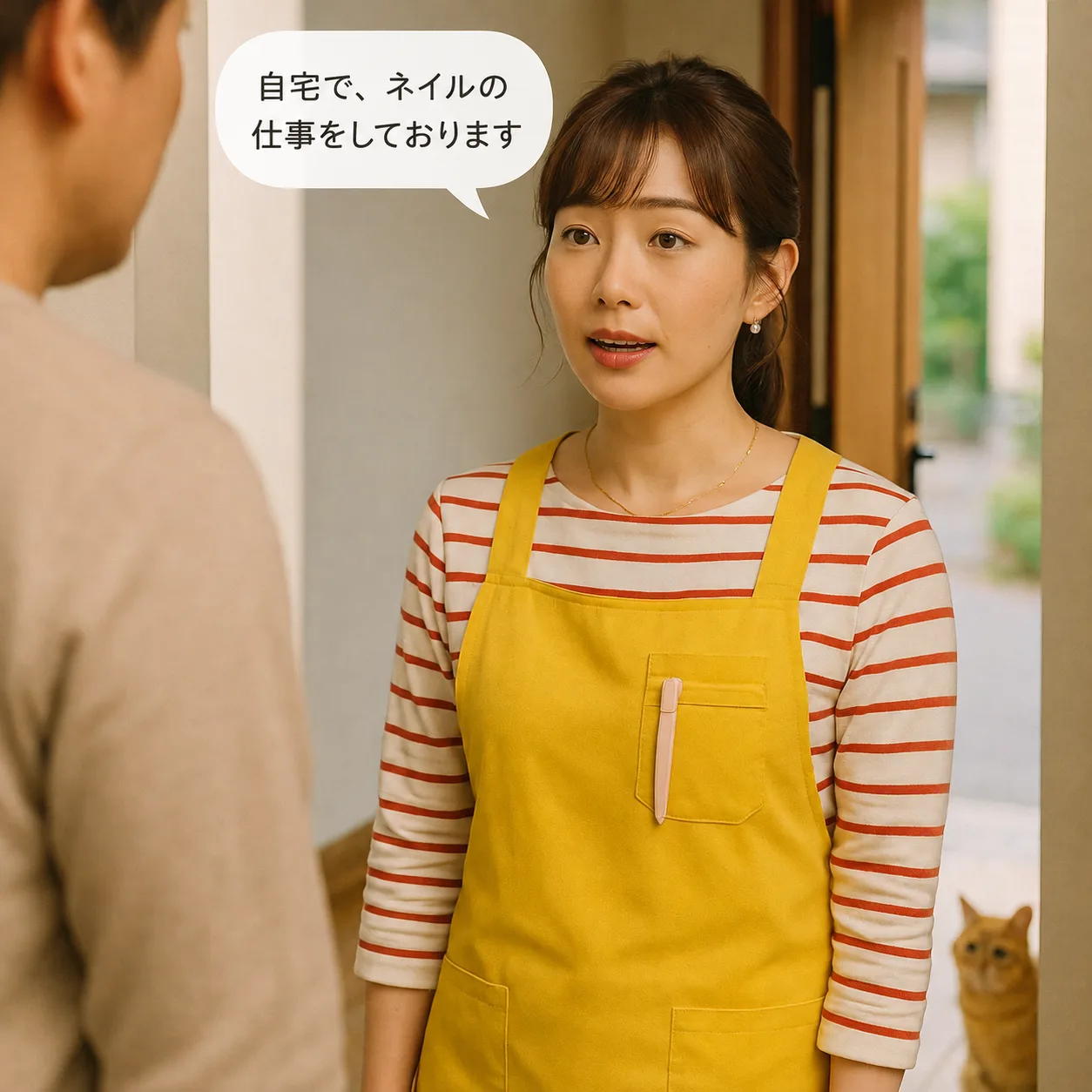 インターホンの前で立ち尽くすみさき