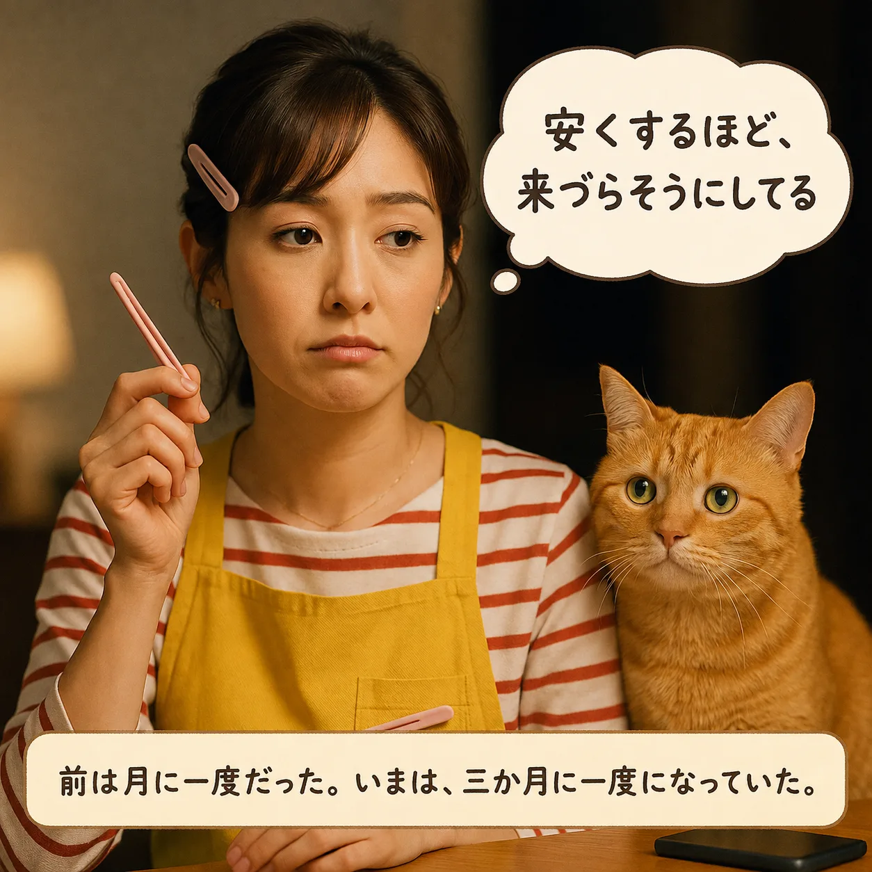 安くするほど来づらそうにしている、と気づくみさき