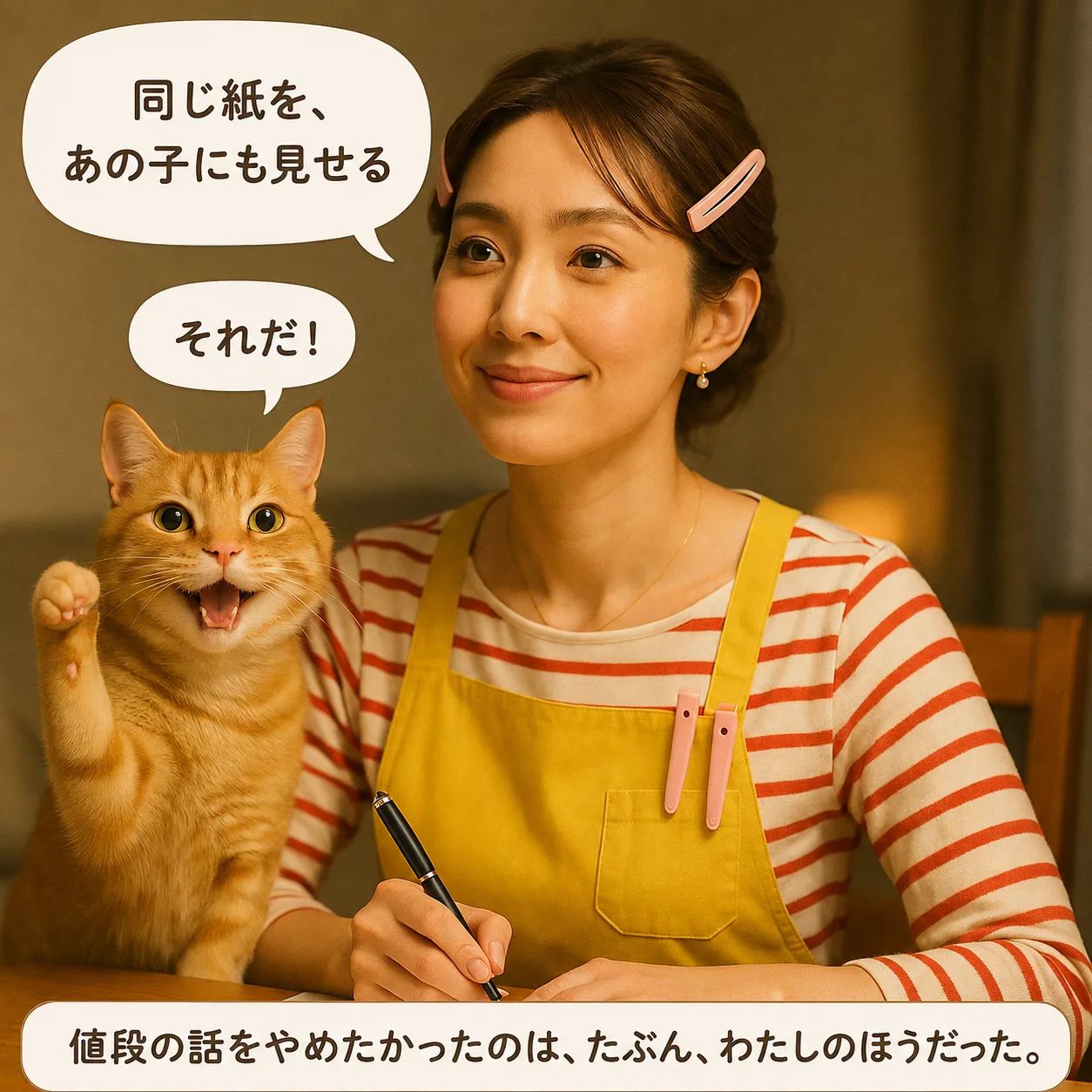 同じ紙をあの子にも見せる、と決めるみさき