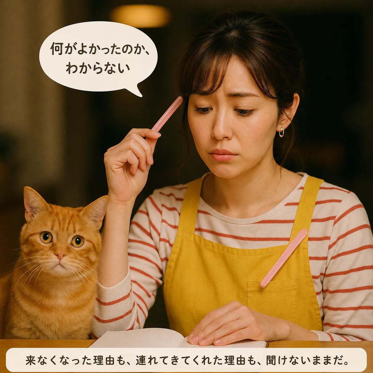 何がよかったのか分からない、と考えるみさき