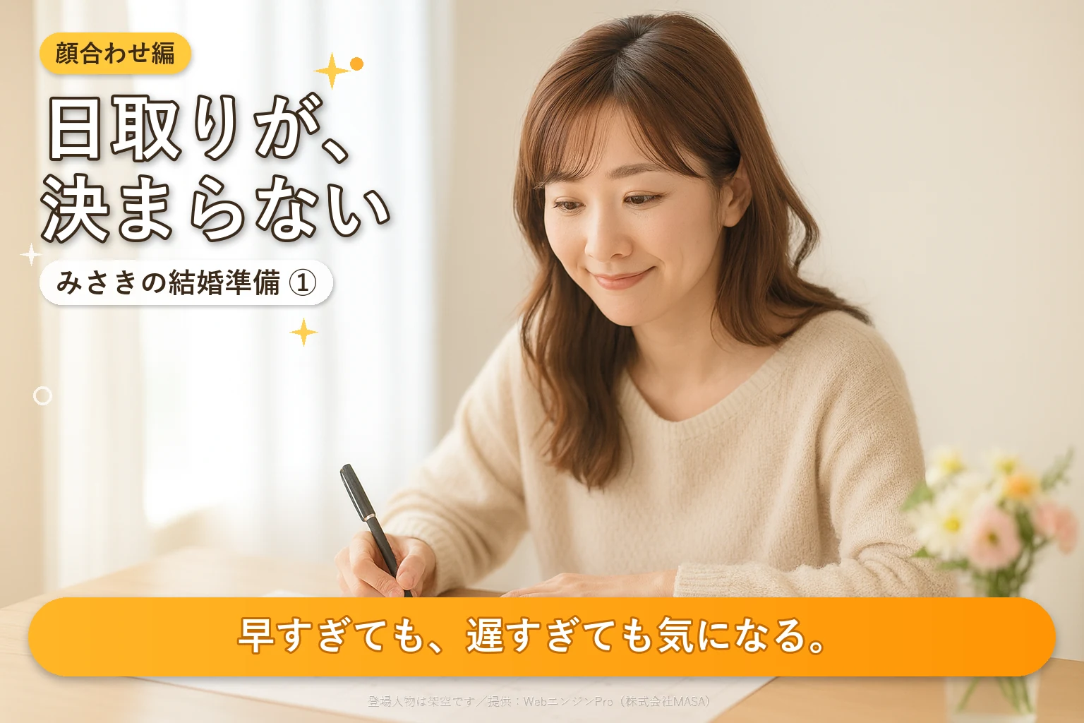 第1話 両家の顔合わせはいつする？｜みさきの結婚準備
