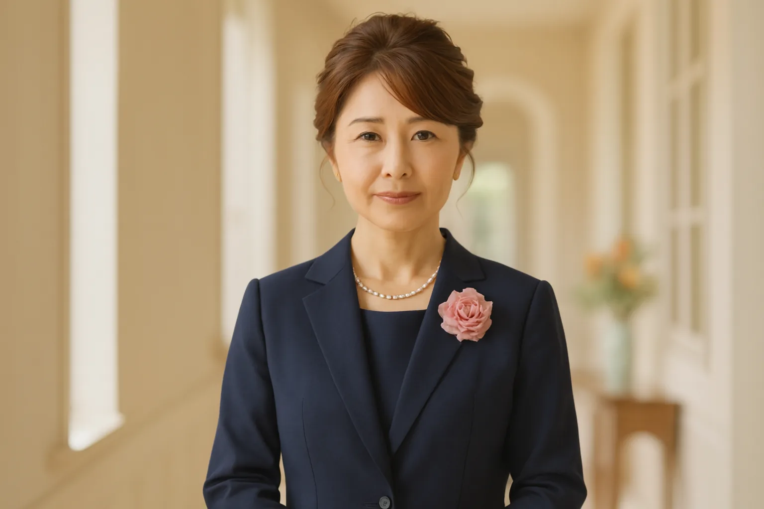 支度を終えた母