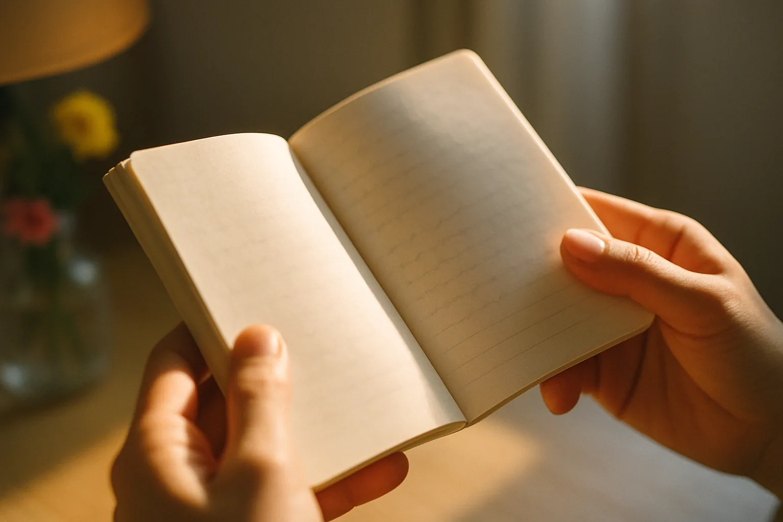 前日の夜、メモを読み返している