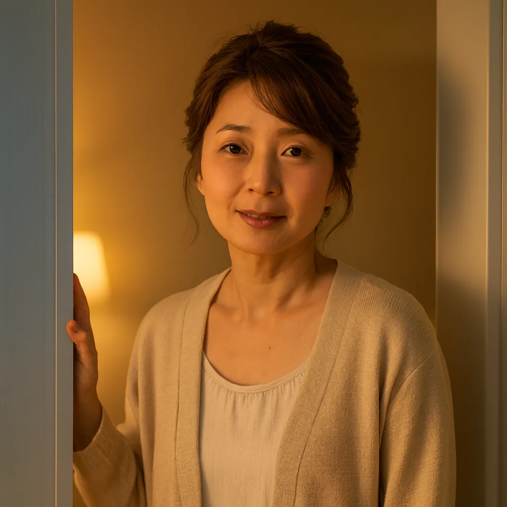 前日の夜、静かに話す母