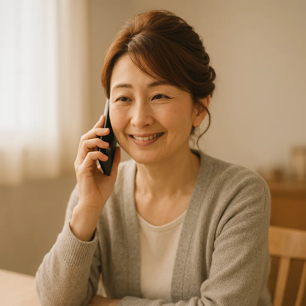 電話で「いつ来るかが書いてあると嬉しい」と言う母