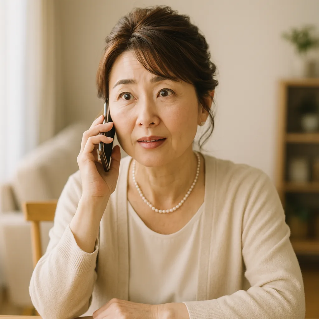 電話口で「何のために出すの」と聞く母