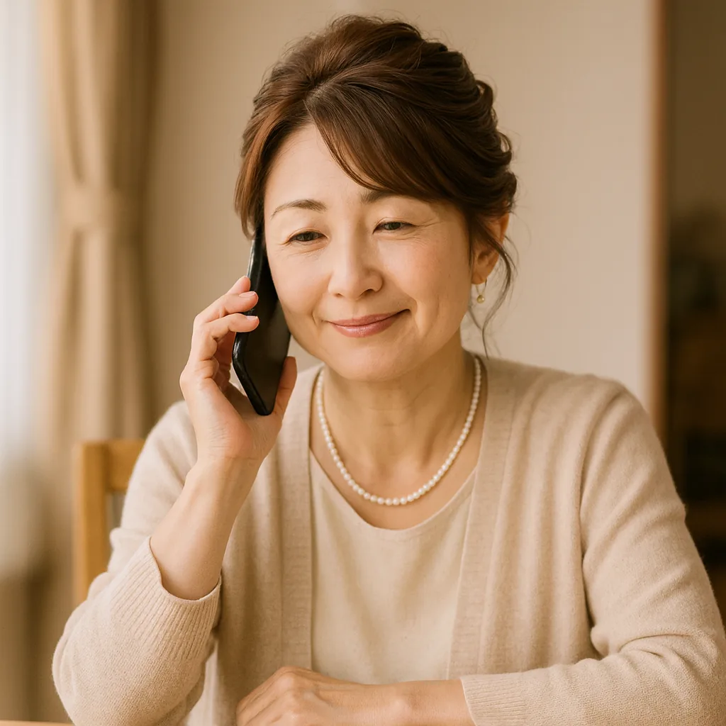 電話口で、たいしたことではないというように軽くほほえむ母